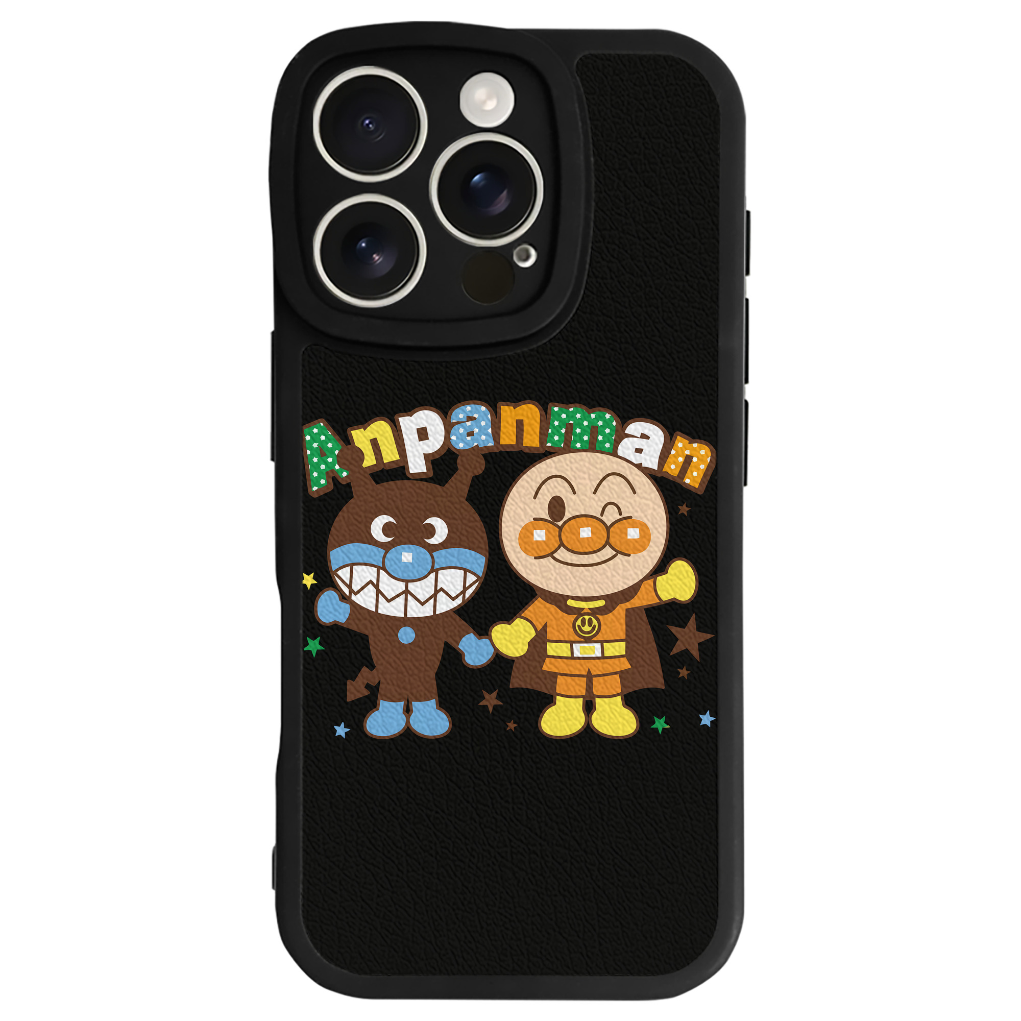 （画像用） アンパンマン Anpanman 【iPhone 16シリーズ対応】シリコンスマホケース（レザー調） 材質：シリコン
